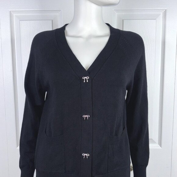 VILA MILANO black knit sweater women's small - Picture 2 of 2